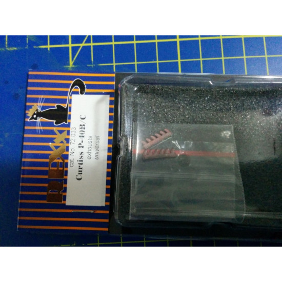 REXx 72033 1/72 Curtiss P40B/C exhausts Universal scale metal model